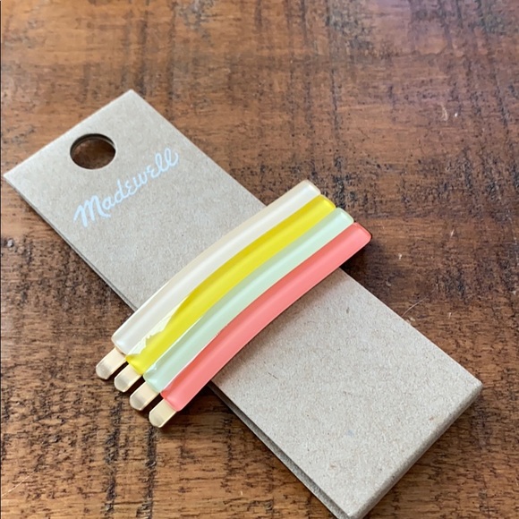 Madewell Four Pack Rainbow Barrettes - Picture 3 of 6